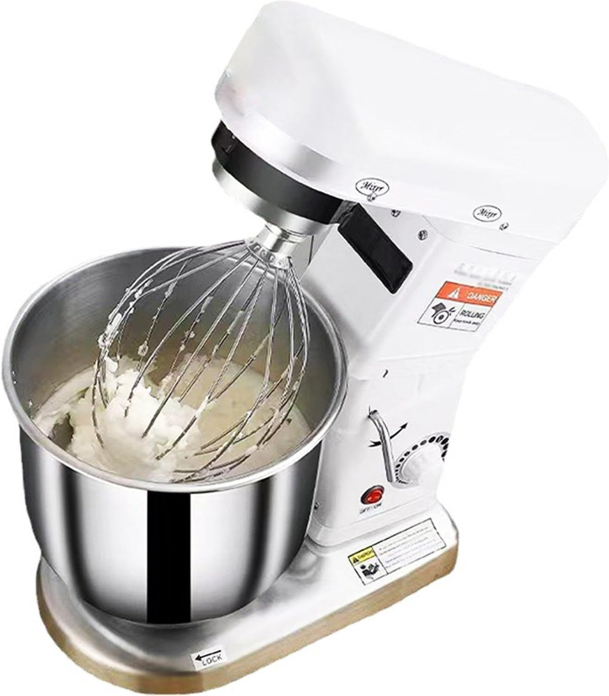 ylpddmm Batteurs sur socle, 500 W, 220 V, 7 L, Noir, Robot Patissier Multifonction, Robot Cuisine avec un Bol