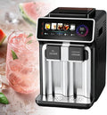 WEIZIIA machine à glaçons, 120 W, 15 kg, Noir, Fontaine à Eau de comptoir, Produit 12 glaçons en 6 Minutes