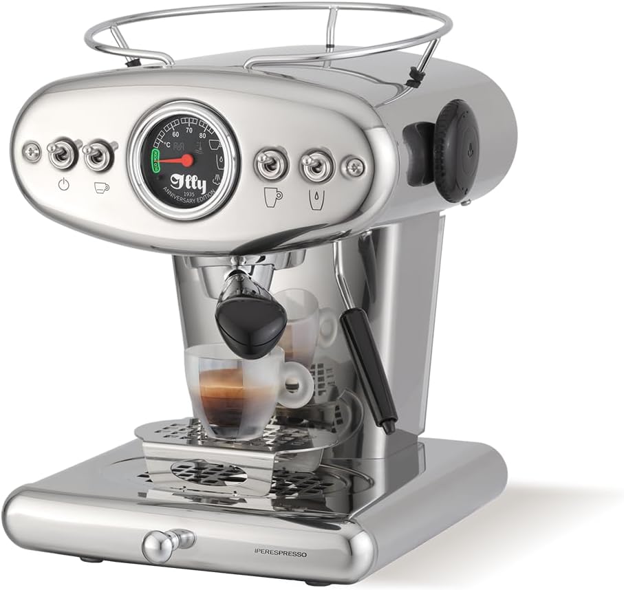 illy machine à café, Argenté, - Iperespresso X1 Anniversary Eco Mode - Inox - 8 Capsules Offerte