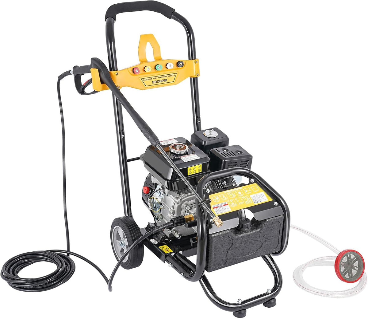 Wiefiche nettoyeur haute pression, 7,5 CV, 3400 tr/min, 170 bar, noir., à essence 7
