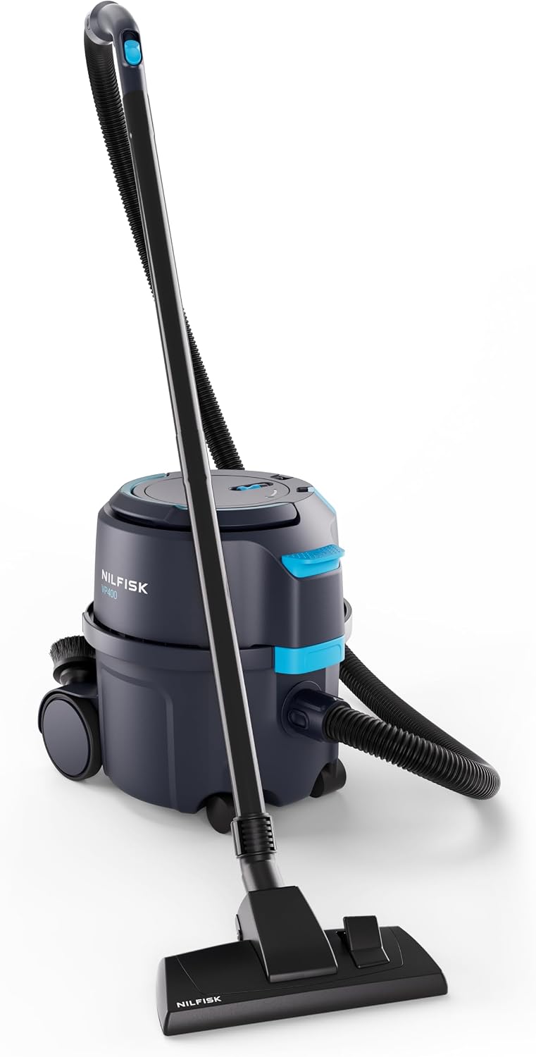 Nilfisk aspirateur eau et poussière, 398 x 340 x 395 cm, 15 l, 5,5 kg, Bleu, 107421172, Couleur foncé, Volume du Sac filtrant