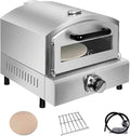 YXYLJOZ four à pizza, 30 cm, 12 pouces, Noir/Argenté, à gaz dextérieur, portable au propane de ( ), idéal la cuisine extérieure