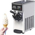 WIANQIAN sorbetière, 20 x 40 x 51 cm, 2,5 L, 1 L, Acier inoxydable, Noir, Machine à glace professionnelle avec cuve et cylindre Cream