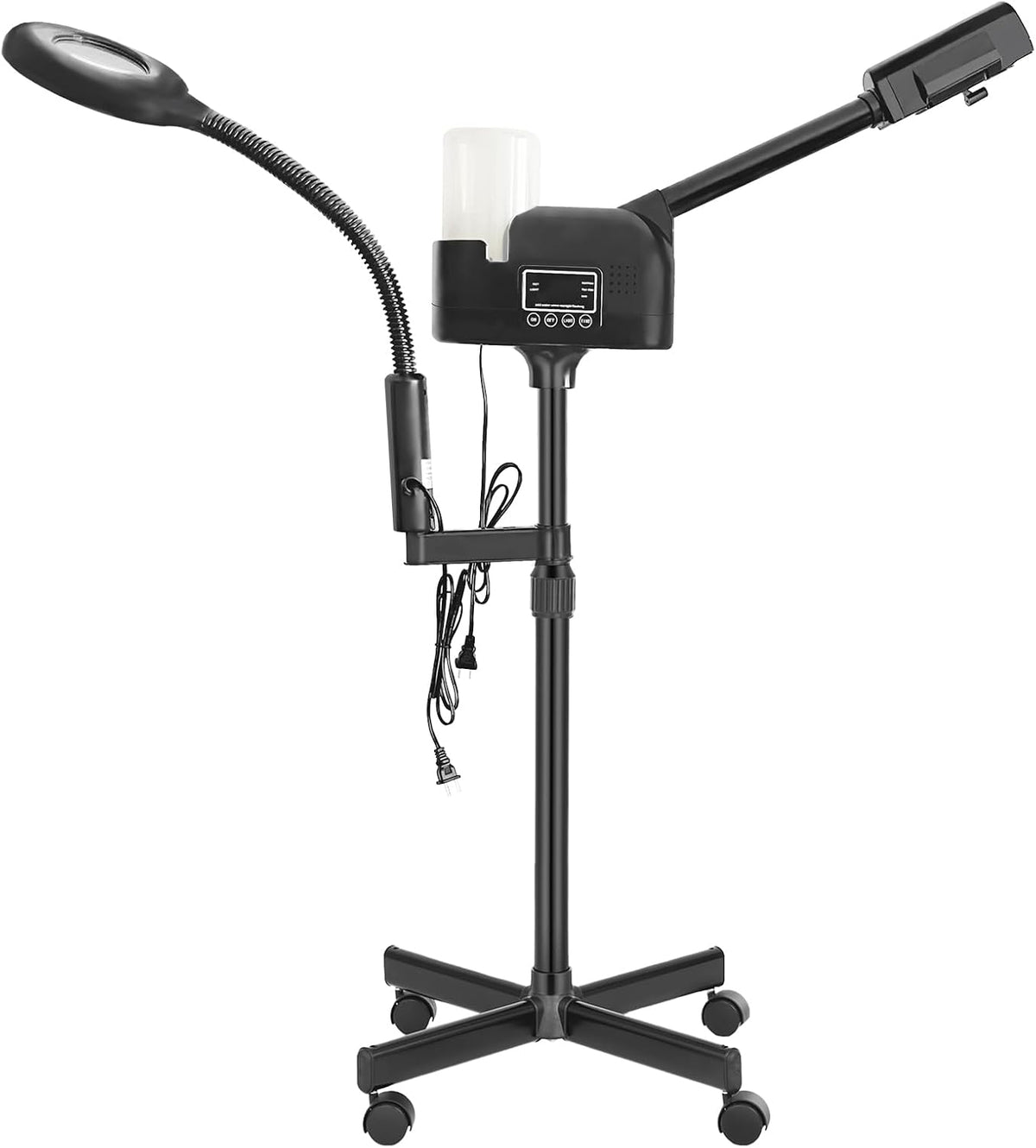 WINEDYOUNG défroisseur vapeur, 61 x 61 x 127 cm., 650 W., 110 V., partie principale : matériau PP., blanc., professionnel 2 en 1 pour le visage