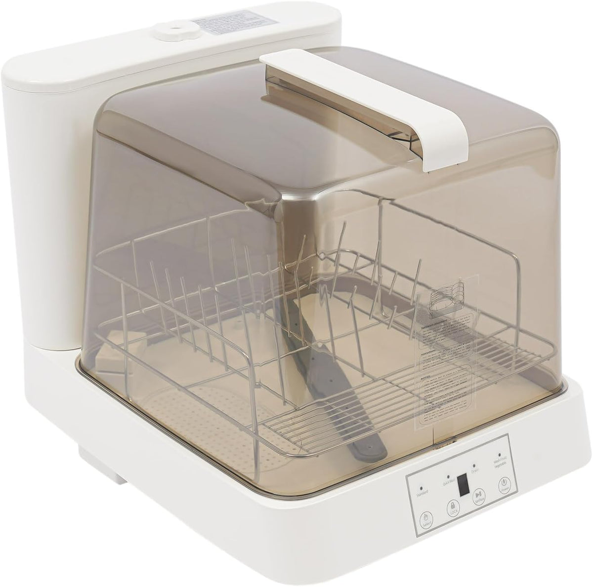 Rogowsen Lave-vaisselles compacts, 48 x 38 x 40 cm., 800 W., 220 V., 6 l, polypropylène., blanc, marron., Mini lave-vaisselle de table 800 W