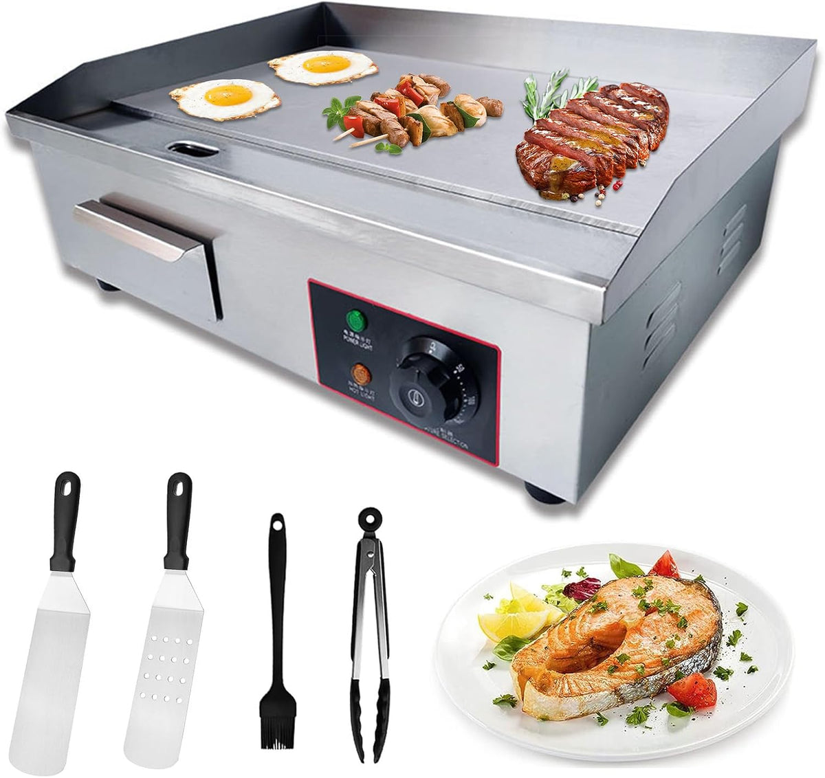 RUYICZB table de cuisson, 3000 W, 8 Mm, 3000 W, Argenté