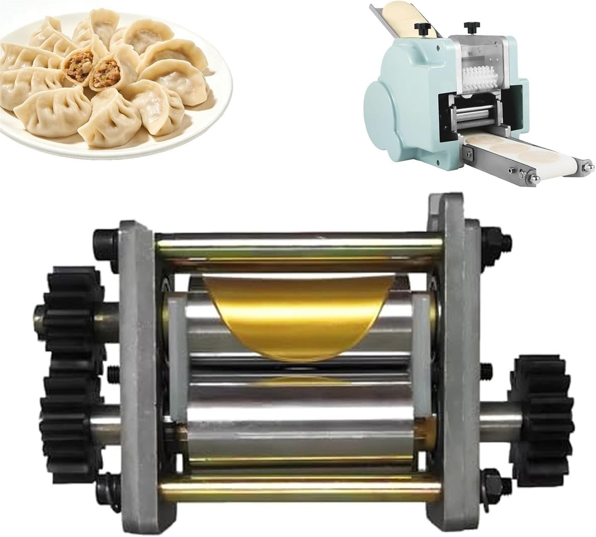 Moule machine à pâtes, 10 cm, Argenté, à raviolis pour Automatique, électrique en Acier Inoxydable de 7 à