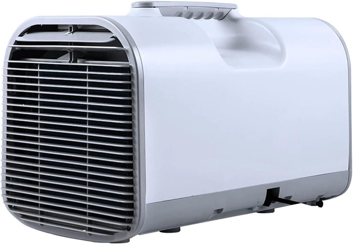 Oiyekntd climatiseur portable, 57,5 × 28,9 × 34,9 cm, 45 dB, 220 V, 12 V, 24 V, Blanc, 4 Modes en 1, climatiseur et déshumidificateur compacts