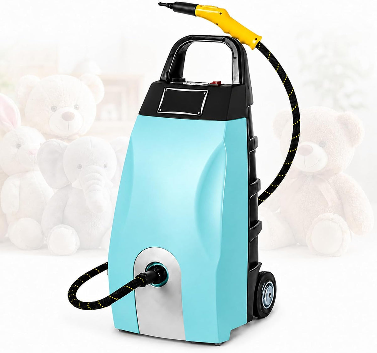 FgdVrelnor nettoyeur vapeur, 75 x 30 x 35 cm, 3000 W, 220 V/50Hz, 3,5 L, 5 Bar, Bleu, Multifonction Professionnel Blue