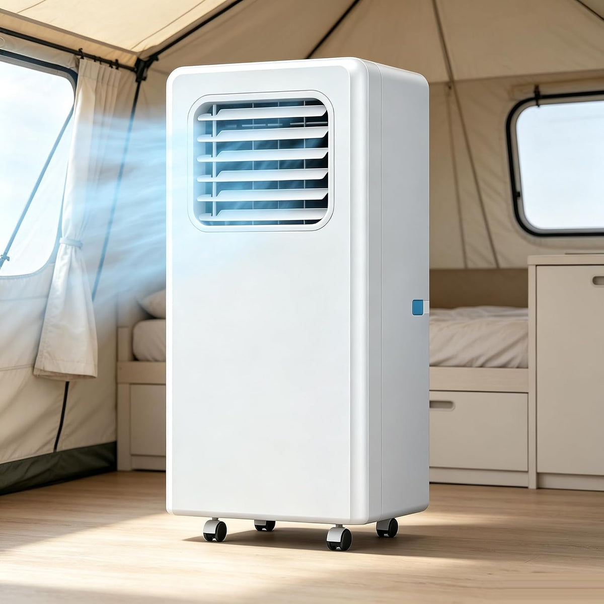 climatiseur portable JIANGSS, 330 x 280 x 680 mm, 3200 W, 3500 W, 3200 W, Blanc, Climatiseur mobile et portable