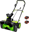 LURECAQING fraise à neige, 40 V, 3500 W, 50 cm, Gris, Maison Souffleuse à Neige sans Fil Lithium avec Moteur Haute Performance