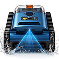 CKSlalala Systèmes de nettoyage automatique, Noir, Robot Piscine sans Fil Fond et Parois Robot de Piscine Hors Sol