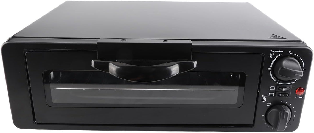Generic four à pizza, 1200 W, 220 V, Noir/Argenté, Intérieur