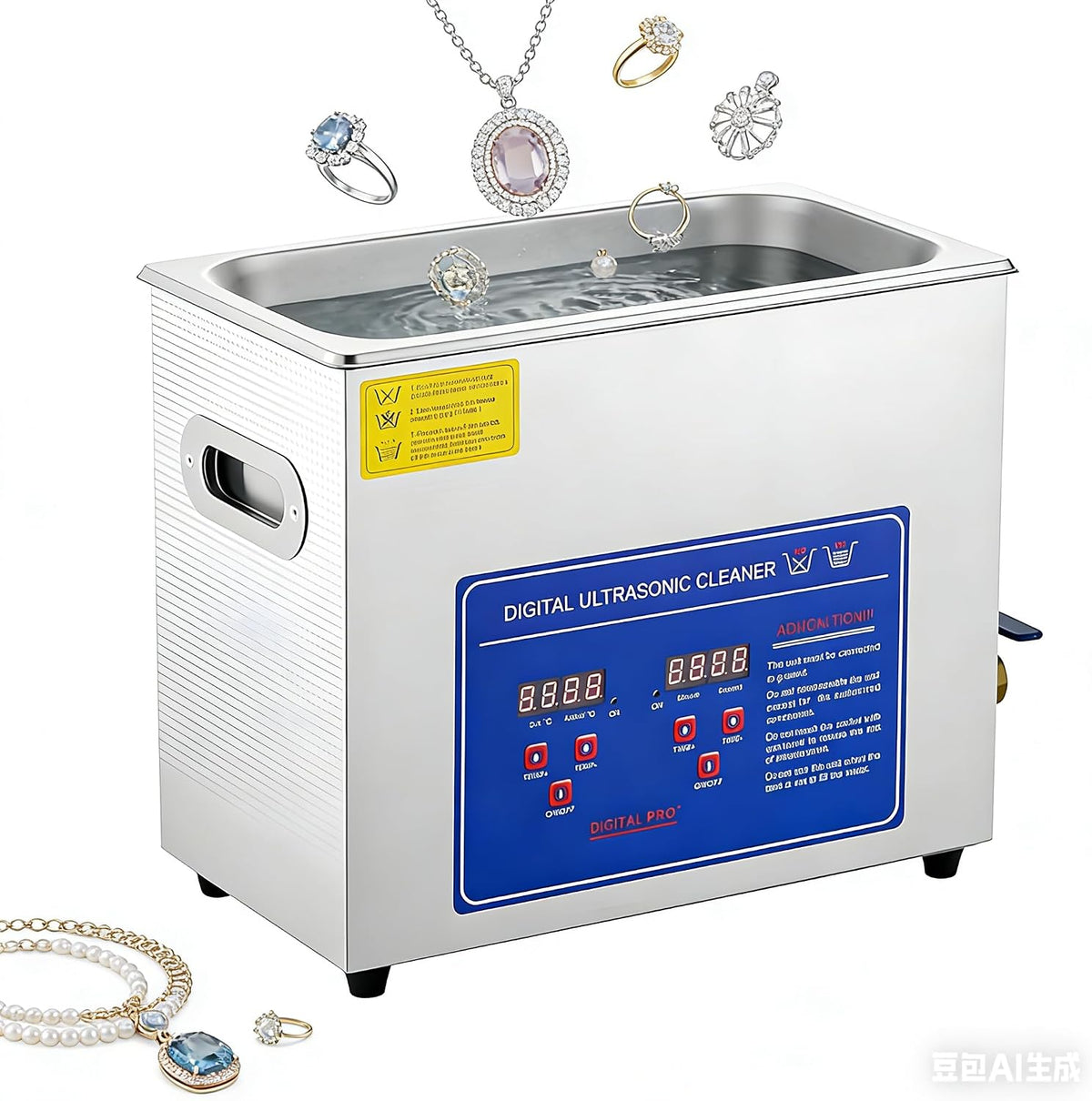 DNEPEI Nettoyage et entretien, 4,5 L, 6,5 L, 10 L, 15 L, 22 L, 30 L, 6,5 L, 22 L, Noir, Nettoyeur à ultrasons de qualité Commerciale