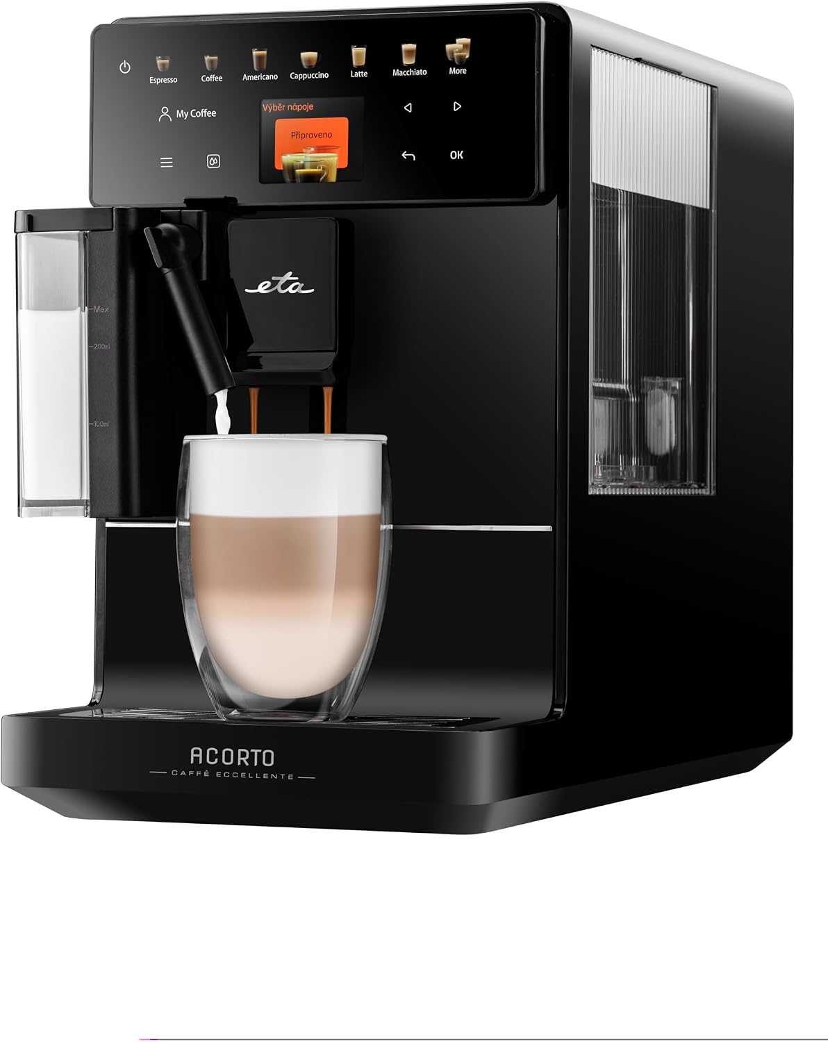 ETA Machines à café automatiques, 1400 W, Blanc, Acorto Machine à expresso entièrement automatique, design extra fin