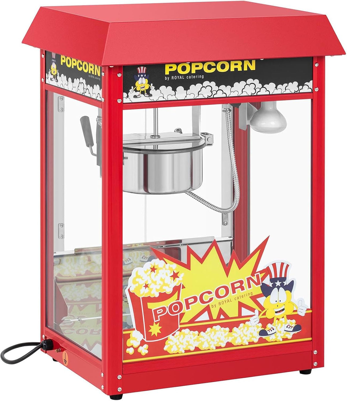 Royal Catering Appareils à popcorn, 1500 W, Rouge