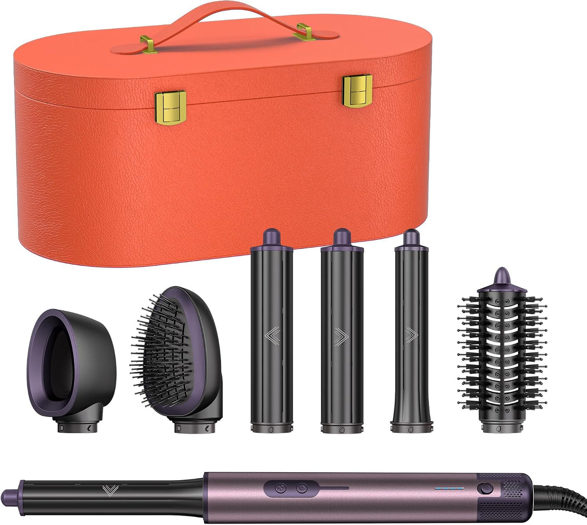 Cweixi Appareils multifonctionnels, 1700 W, Noir, Brosse Soufflante 7 en 1 et Sèche-Cheveux Ionique, Air Styler