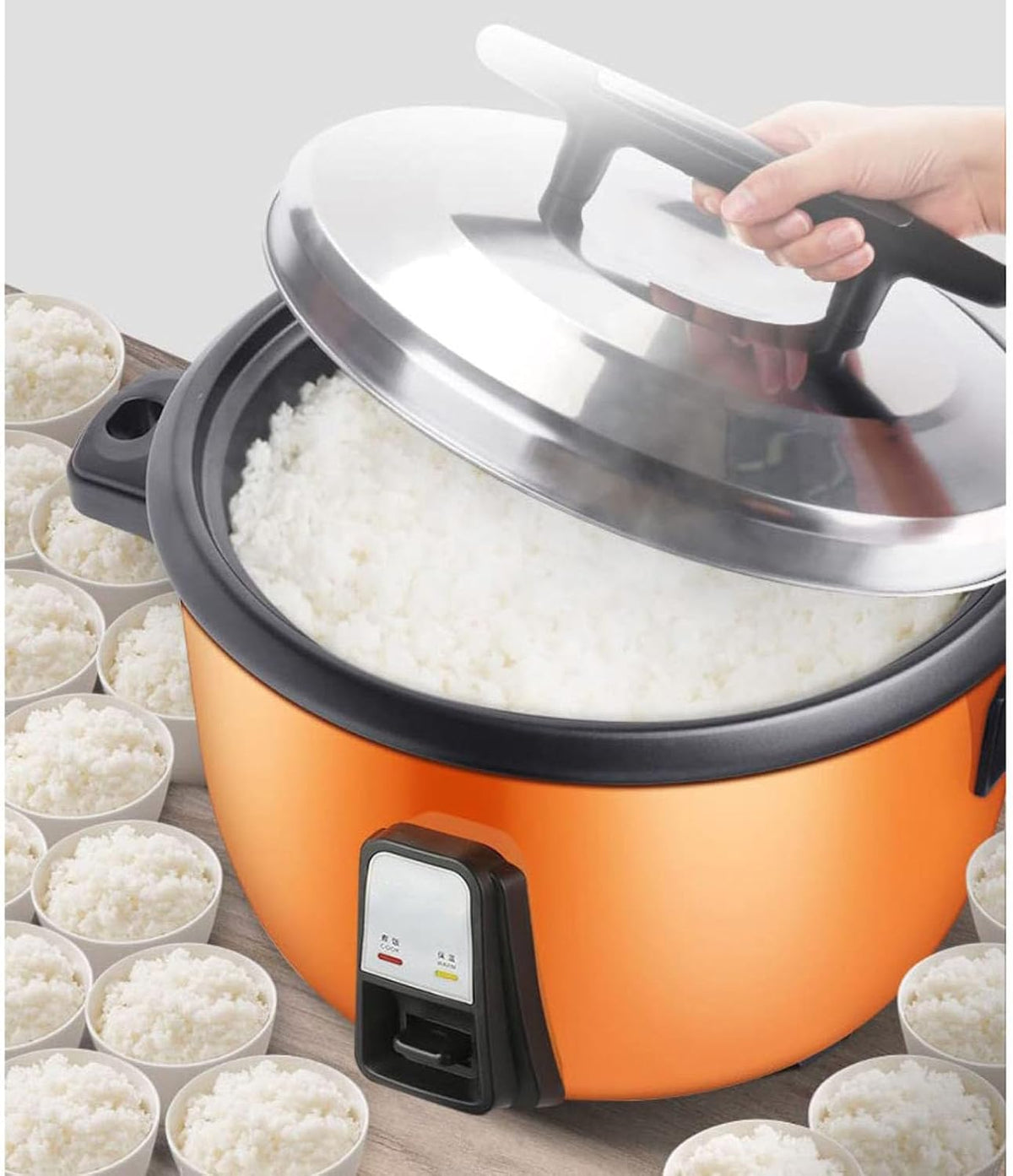 Générique Cuiseurs à riz, 45 L, Noir, Restaurants, cantines, écoles - Cuisson Efficace pour Les environnements à Forte Demande ( )