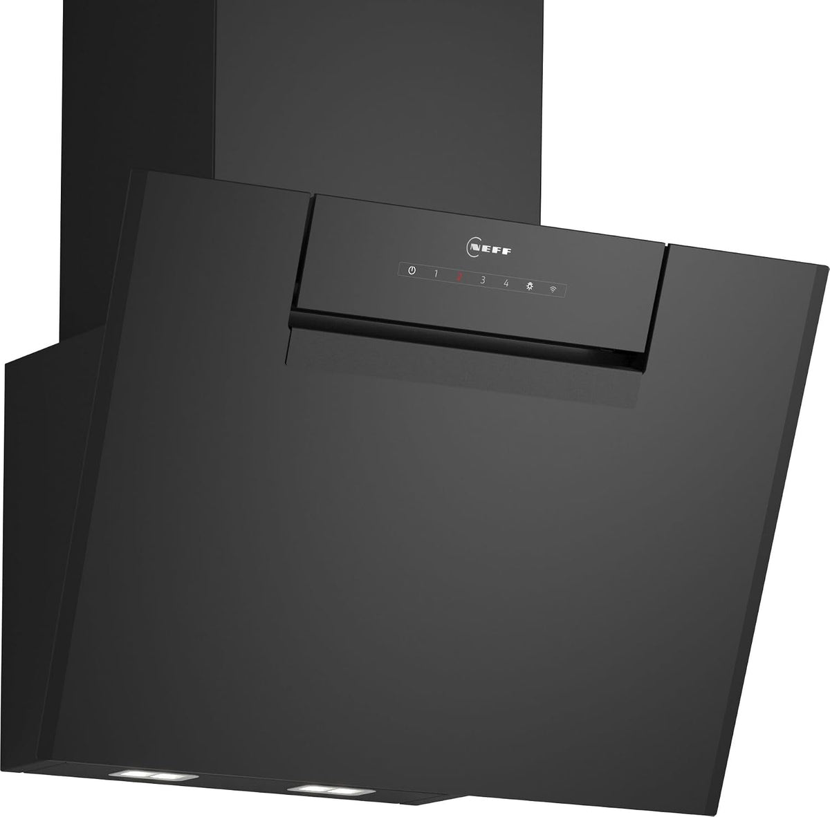 Neff Hottes aspirantes, 60 cm, Transparent/Noir, D65IFN1S0, verre transparent imprimé en noir, Efficient Silent Drive