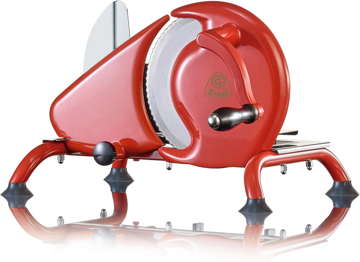 GRAEF. trancheuse électrique, 190 mm, 15 mm, Argenté/Rouge, GRAEF Manuale H93, Trancheuse manuelle universelle