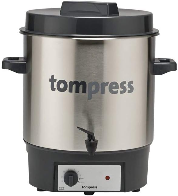 Tom Press Stérilisateurs électriques, Argenté, Stérilisateur électrique inox à robinet