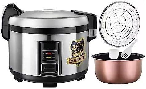 QUSYZD Cuiseurs à riz, 15 L, 15 L, Noir, Cuiseur à Riz Professionnel - Grande capacité, antiadhésif, mijoteuse pour Restaurants