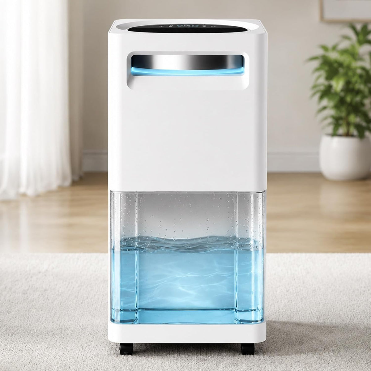 Cplsntaeam déshumidificateur, 80 L, 200 m, Blanc, Absorbe jusqu'à /Jour, Surveillance intelligente de l'humidité