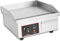 RUYICZB plancha, 1500 W, 220-240 V, 36X30 cm, argent, Électrique Professionnelle, Grill Electrique Bac De Récupération