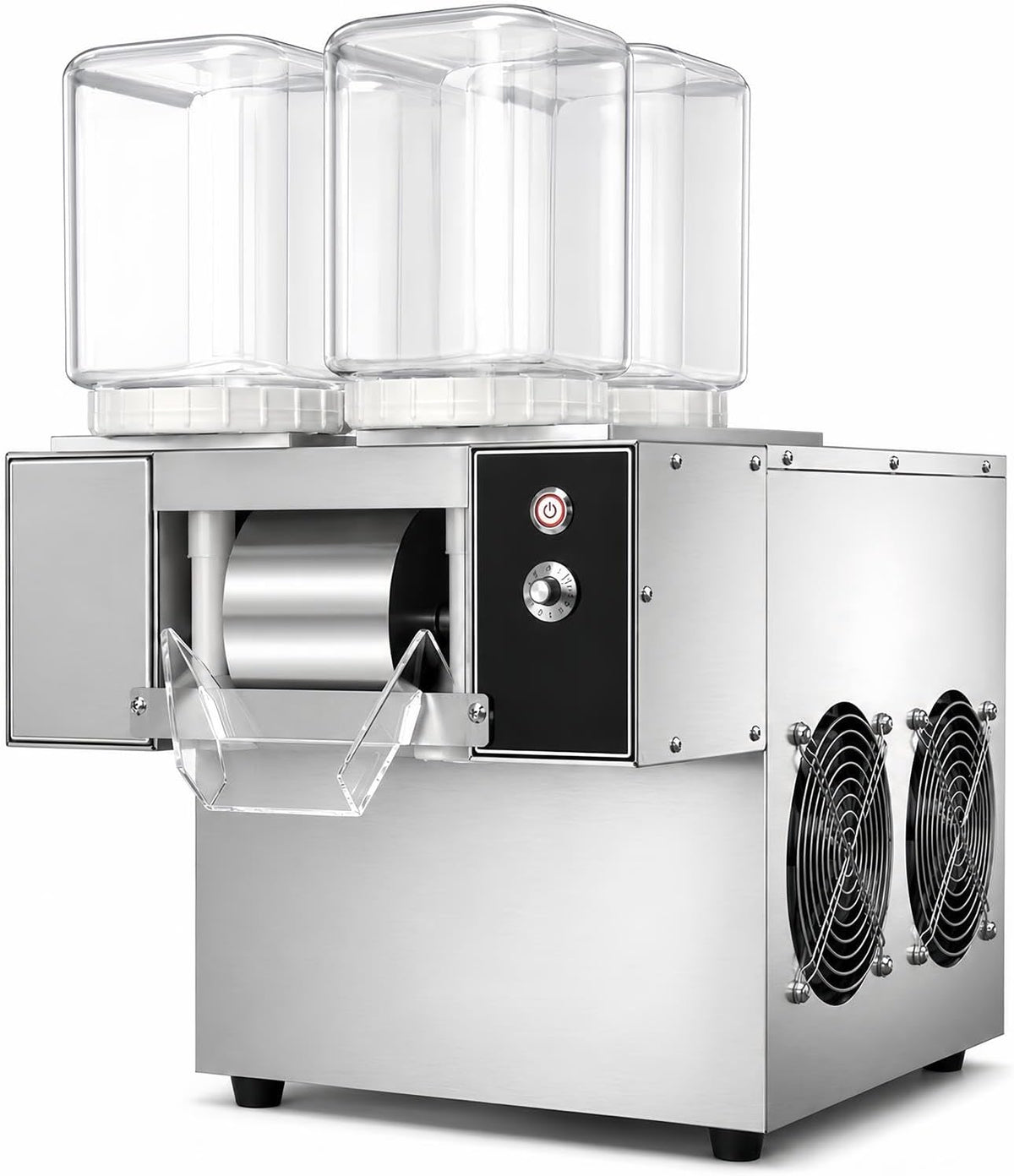 Générique machine à glaçons, 750 W, Noir, Professionnelle, 9 Vitesses, Idéale pour Restaurants et Salons de Thé