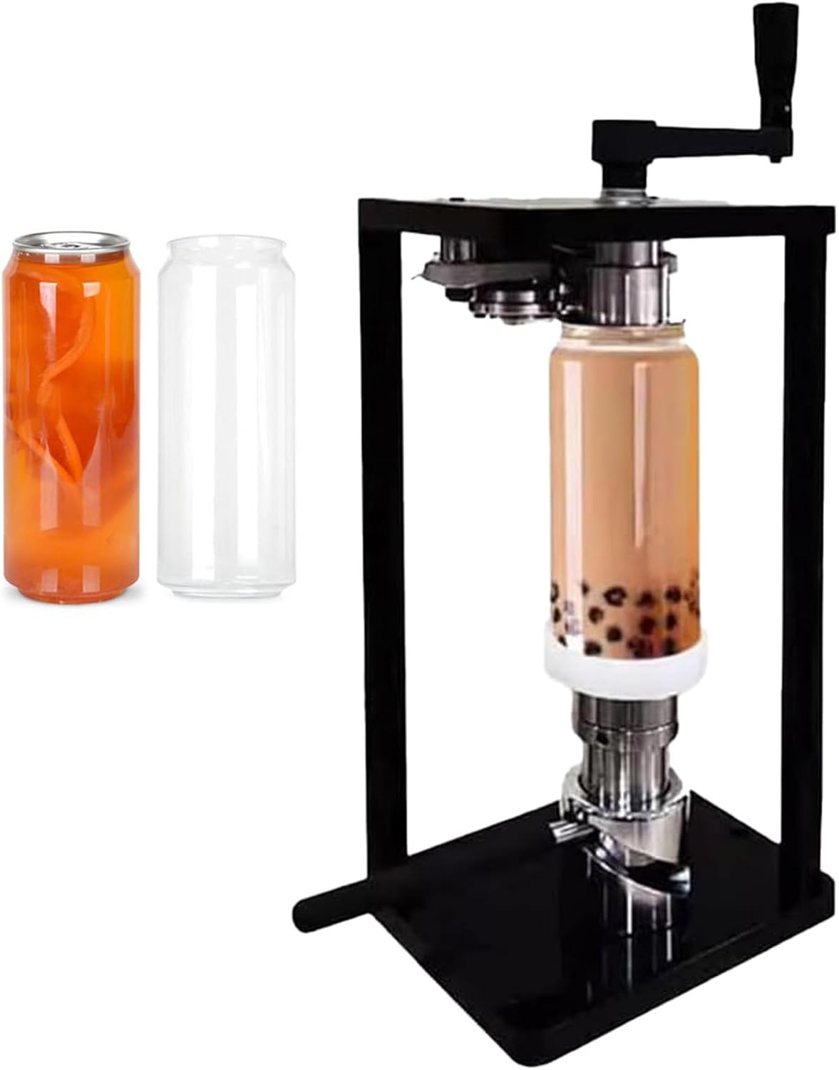 Scellant Appareils de mise sous vide, 14 x 18 x 40 cm., alliage d'aluminium., Argenté, manuel pour canettes