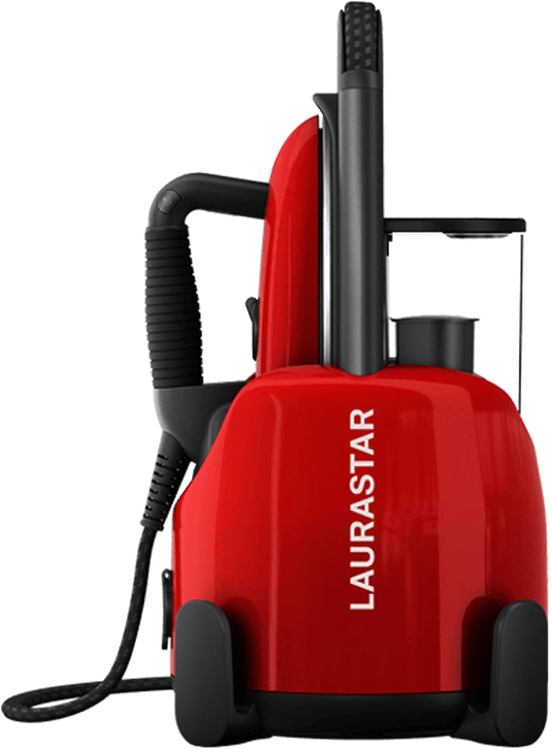 Laurastar centrale vapeur, Rouge, Lift Original Red, Nomade 3en1, Défroisse et Purifie Vos Textiles, Vapeur Hygiénique