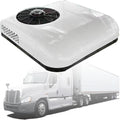 VPAIUNCKU Climatiseurs, 12v / 24v, rouge / blanc, Climatiseur à Toit Rv Ultra-thin Rv - Faible Bruit, économie D'énergie