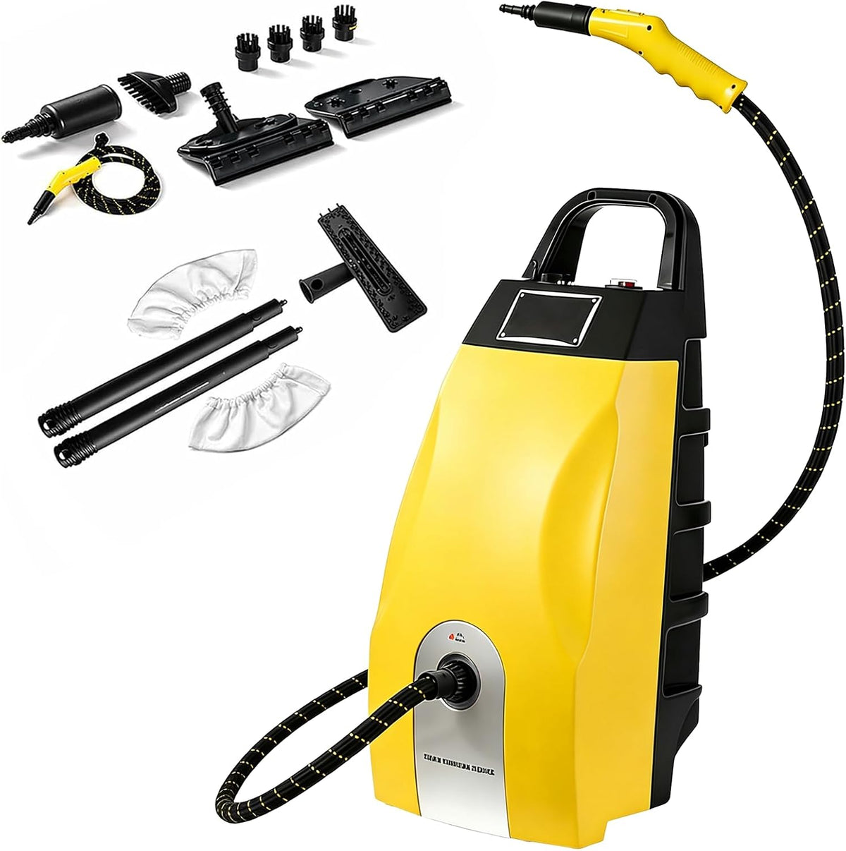 DmqChry nettoyeur vapeur, 75 x 30 x 35 cm, 3000 W, 110 V / 220 V, 3,5 L, Jaune, Professionnel, Haute Pression