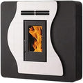 Interstoves Chauffage aux granulés, Blanc, Poêle à granules CORINA 6 Mural Etanche