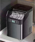 CHZDPP machine à glaçons, Noir, Petite comptoir Bureau/Maison, Pelle Incluse, 16/24/30 grilles à glaçons, contient 170 glaçons