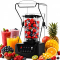 SHUMIAO blender, 2200 W, 000 TR/Min, Noir, Professionnel Silencieux, Bol 70 Oz, Mixez fruits et glace avec ce smoothie