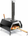 InnovaGoods four à pizza, 0 cm, 30x30 cm, Noir/Argenté, ® Pellet Pizza Oven avec accessoires
