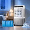 climatiseur portable LCAIHONG, 45 à 65 dB, Blanc, Télécommande, Minuteur de 7