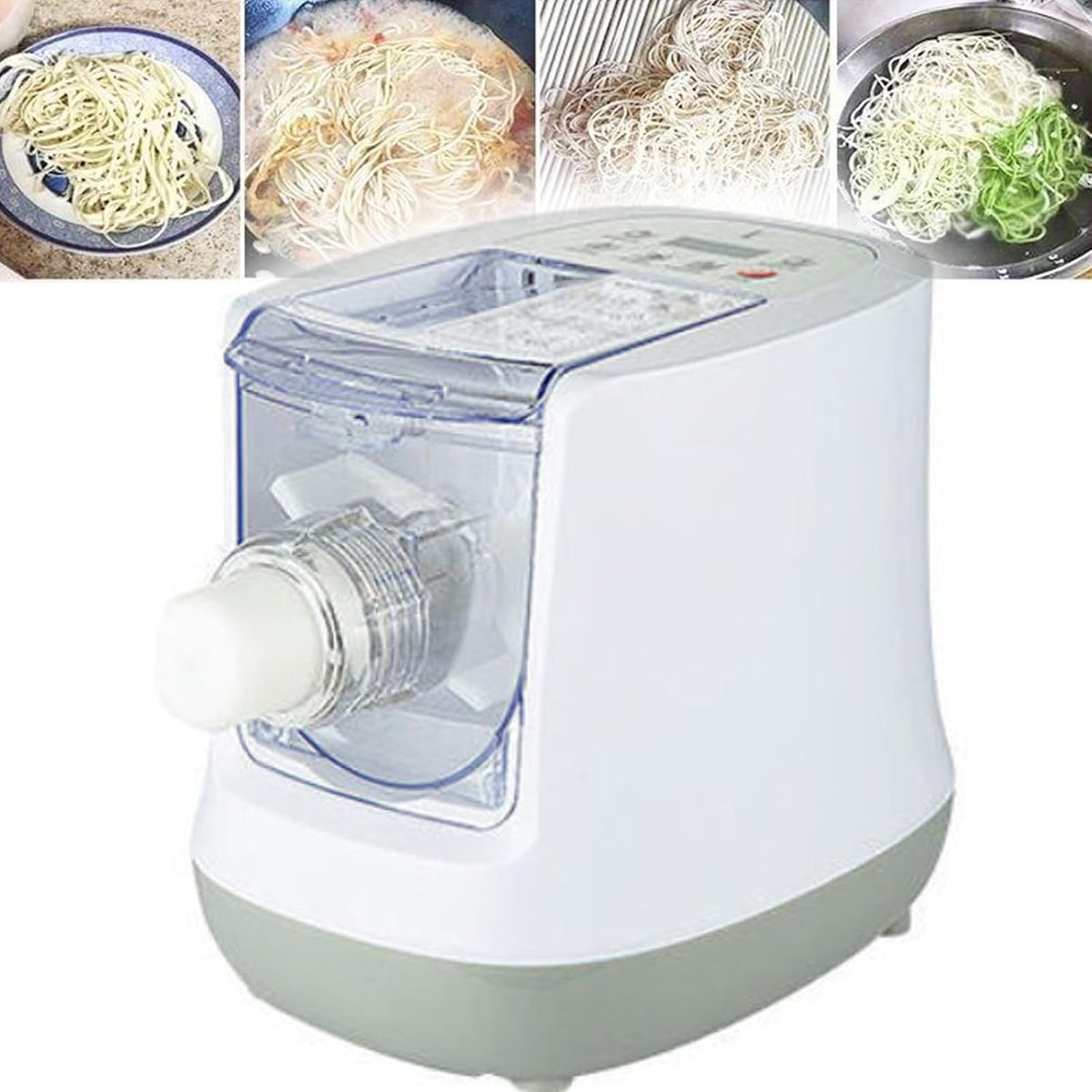 ZXSYYDS machine à pâtes, 260 W, 220 V/50 Hz, matériau POM de qualité alimentaire + noyau en acier inoxydable 304., Noir, électrique