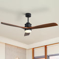 Sofucor Ventilateurs de plafond, 132 cm, Blanc, Ventilateur de plafond pour chambre à coucher avec télécommande