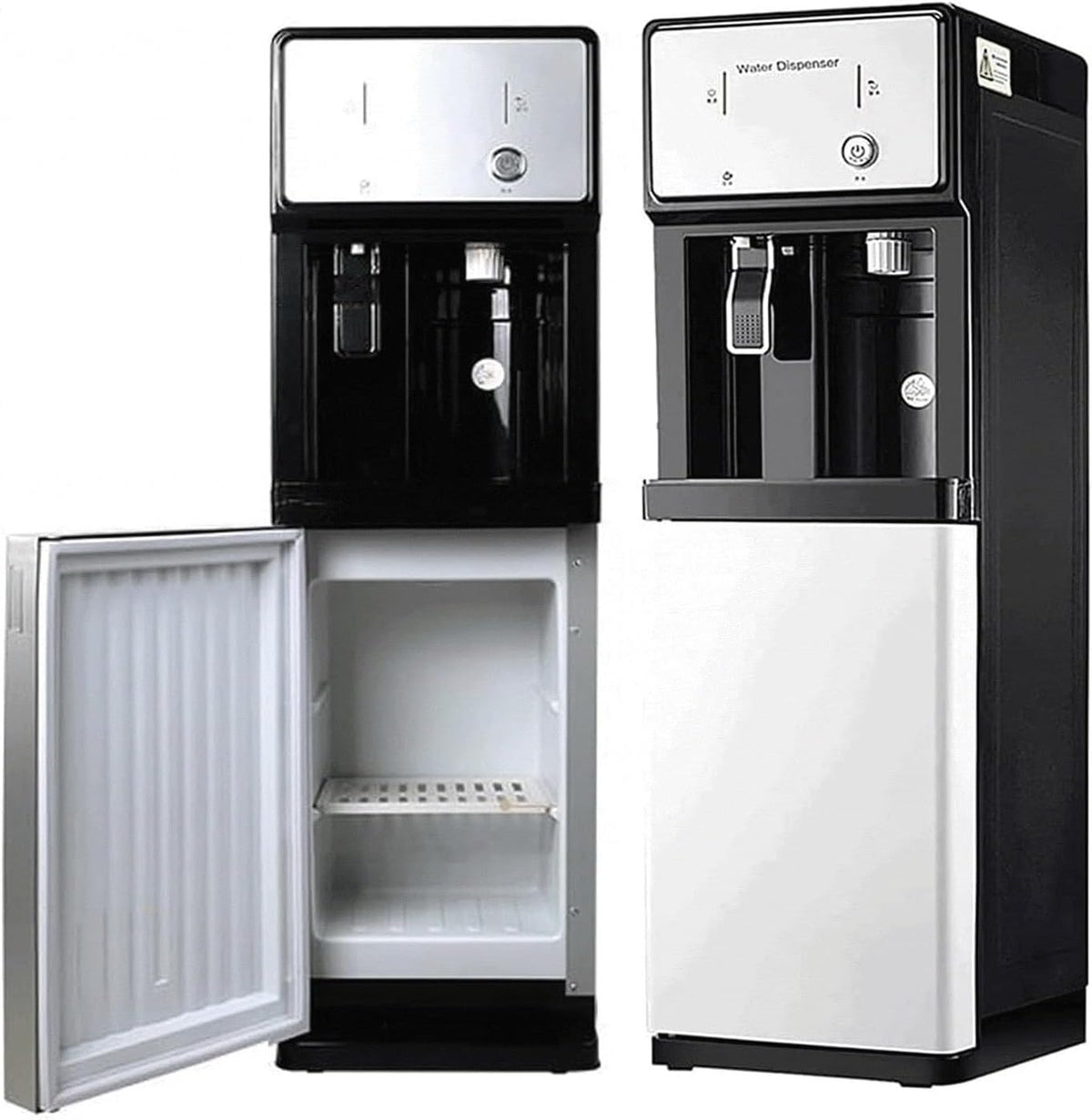JBKNAN fontaine à eau, Noir, Fontaine A Eau sur Pied Alimenté par Le Réseau Électrique, Distributeur d'eau Réfrigérée