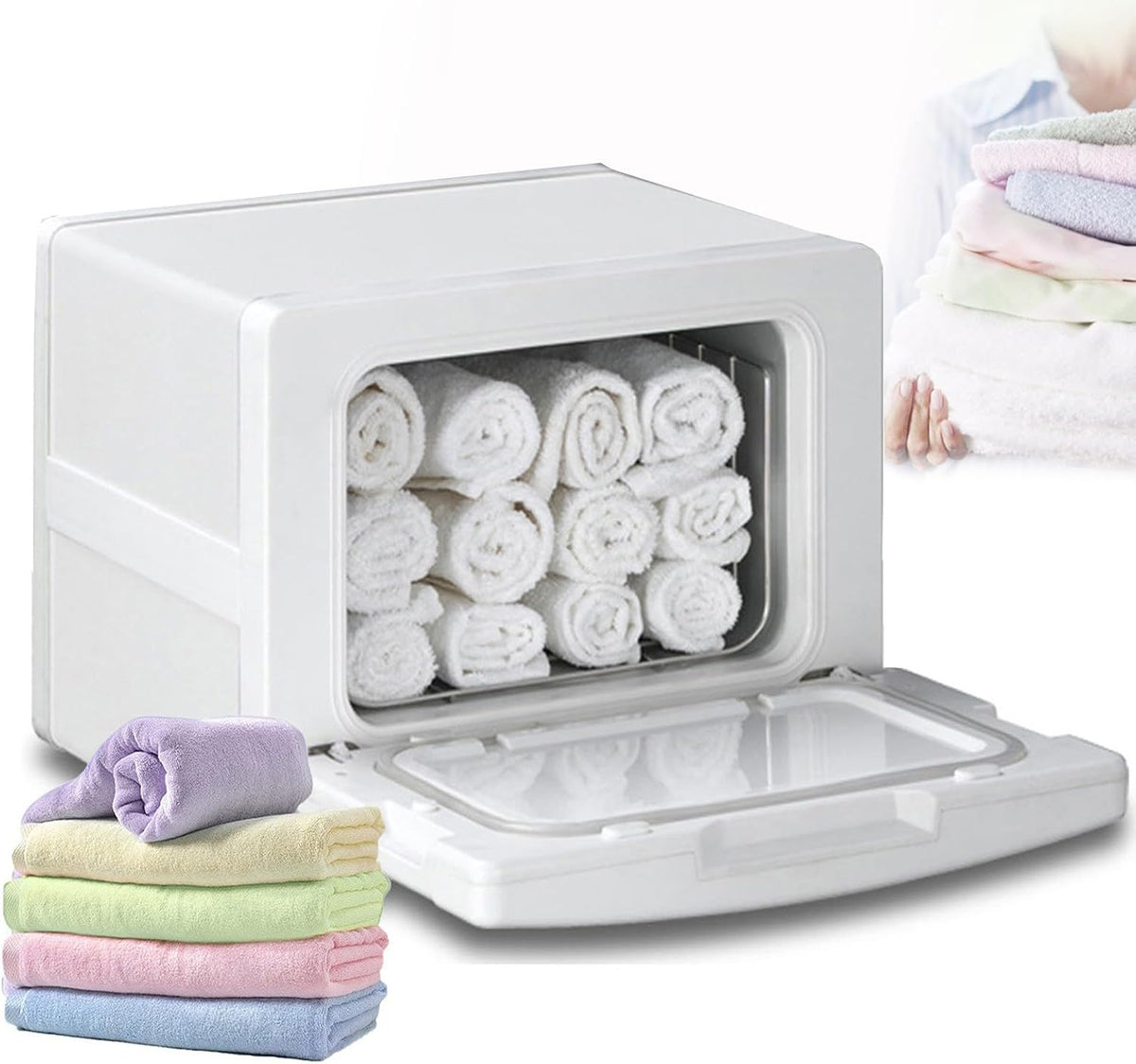 armoire SATSAT, 130 W, 8 L, Gris, Chauffe-Serviettes, Chauffe-Serviettes Chaude Pour Spa Professionnel, Cabine De StéRilisation Uv