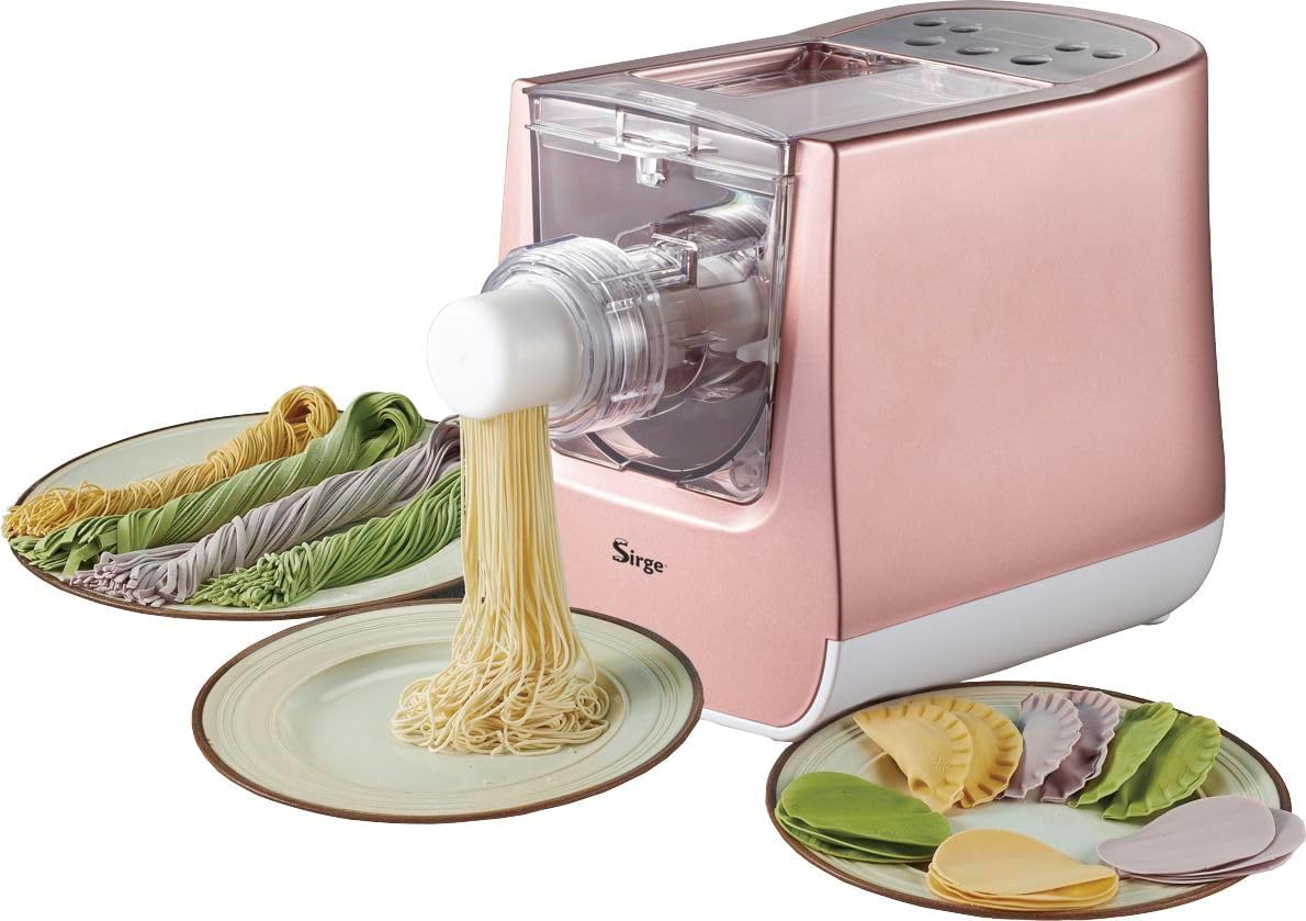 Sirge machine à pâtes, 300 W, Noir, Pastarit44 fraîches automatique 44 bandes, tous les types de farine + kit raviolis