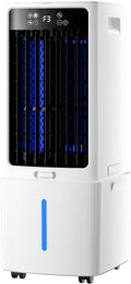 climatiseur portable Meedlopia, 12 L, Blanc, Mini Silencieux, Rafraîchisseur d'Air 3‑en‑1 avec Télécommande