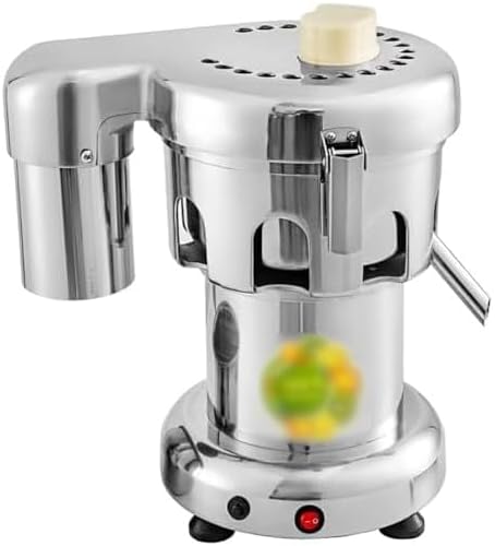 Extracteur presse-agrumes, 370 W, Noir, de jus professionnel, robuste pour jus de fruits et légumes, Idéal pour les magasins de jus