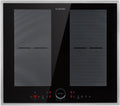 KLARSTEIN table de cuisson, 7000 W, Noir, Plaque Induction, Plaque de Cuisson Electrique à Induction, Encastrées 4 Feux