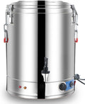 GTHTUHFD fontaine à eau, 40 L, Argenté, Chaude Professionnelle en Acier Inoxydable, Température Réglable De 30 À 110 °C