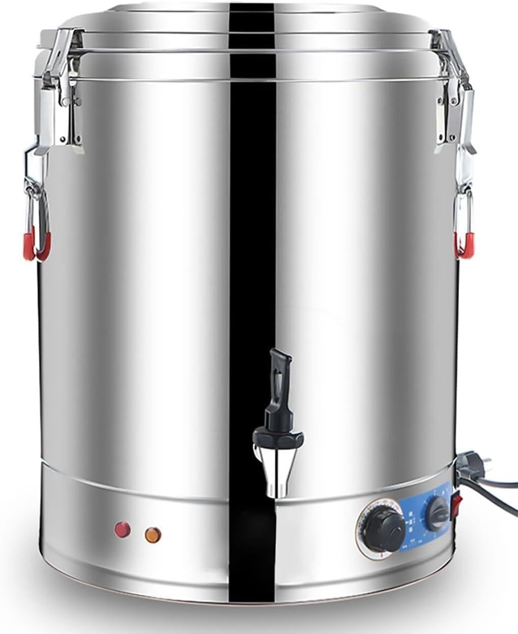 GTHTUHFD fontaine à eau, 40 L, Argenté, Chaude Professionnelle en Acier Inoxydable, Température Réglable De 30 À 110 °C