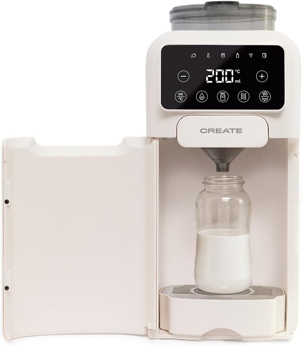 CREATE Doseurs, 1350 W, Blanc, différentes hauteurs de biberons, autonettoyage