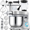 KESSER Robots multifonctions, 36 x 20,5 x 54 (L x l x H), 1500 Watt, 1,5 L, Argenté, ® Robot ménager universel 3 en 1 K-KM 3 000 avec hachoir à viande